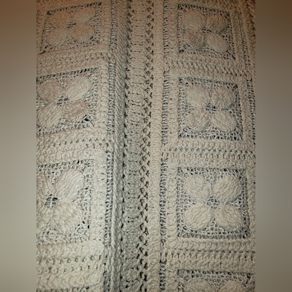 NWOT. H&M Edition cream crochet mini dress tunic XS - Picture 9 of 15